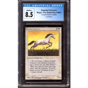 Magic the Gathering Beta Pearled Unicorn CGC 8.5