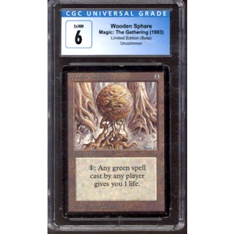 Magic the Gathering Beta Wooden Sphere CGC 6 MODERATELY PLAYED (MP)