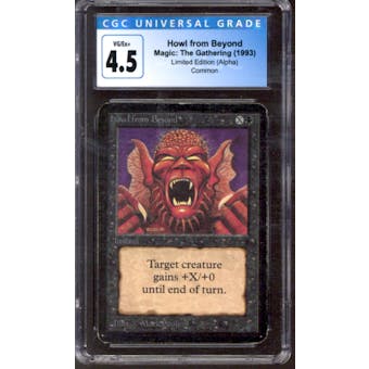 Magic the Gathering Alpha Howl From Beyond CGC 4.5
