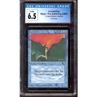 Magic the Gathering Alpha Invisibility CGC 6.5 LIGHTLY PLAYED (LP)