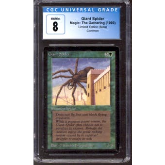 Magic the Gathering Beta Giant Spider CGC 8