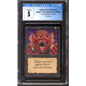 Magic the Gathering Beta Howl From Beyond CGC 5 MODERATELY PLAYED (MP)