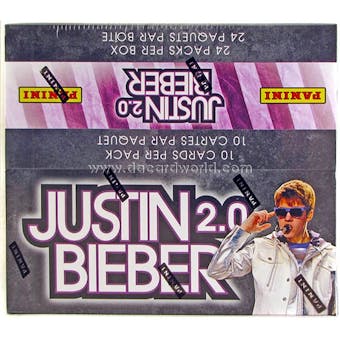 Justin Bieber 2.0 Retail 24-Pack Box (Panini 2011)