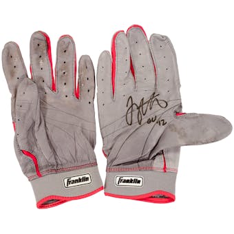 Joey Votto Cincinnati Reds Game Used & Autographed Batting Gloves (PSA)