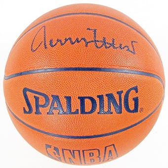 Jerry West Autographed Official NBA Basketball (GAI COA)