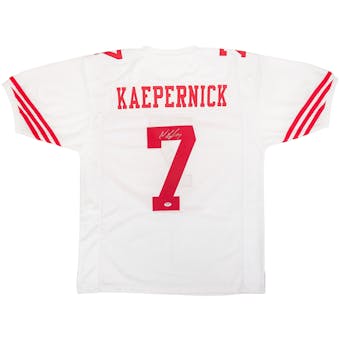 Colin Kaepernick Autographed San Francisco 49ers White Football Jersey (PSA)