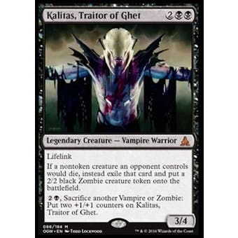 Magic the Gathering Oath of the Gatewatch Single Kalitas, Traitor of Ghet NEAR MINT (NM)