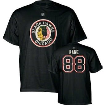 Patrick Kane Chicago Blackhawks Black Reebok Vintage T-Shirt (Adult XL)