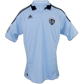 Sporting Kansas City Adidas ClimaCool Blue Replica Jersey (Adult M)