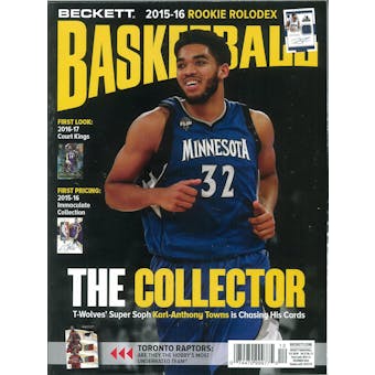2016 Beckett Basketball Monthly Price Guide (#291 December) (Karl-Anthony Towns)