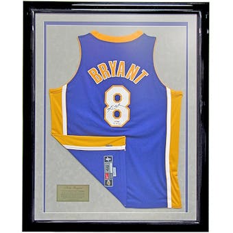 Kobe Bryant Autographed & Framed L.A. Lakers Authentic Jersey #8 (UDA)  #/50