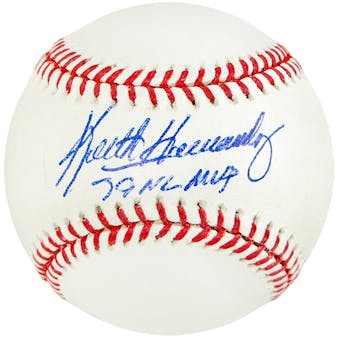 Keith Hernandez Autographed Official Major League Baseball (JSA COA) - MVP Inscription
