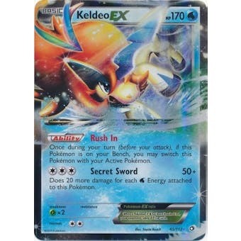 Pokemon Legendary Treasures Single Keldeo EX 45/113 - SLIGHT PLAY (SP)
