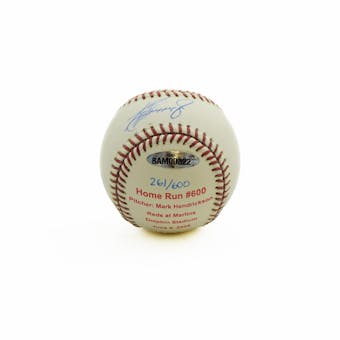 Ken Griffey Jr. Seattle Mariners Autographed Rawlings Baseball - 600 Home Runs!! LE# 261/600 (UDA)