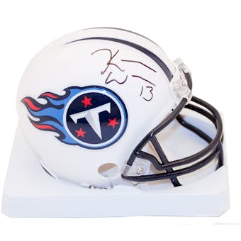 Kendall Wright Autographed Tennessee Titans Mini Helmet (JSA)