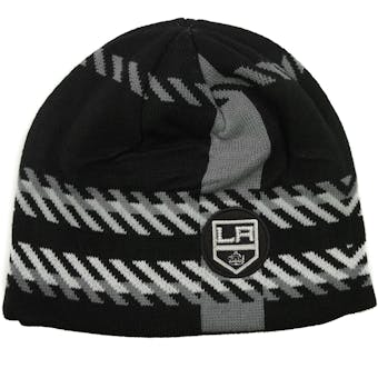 Los Angeles Kings Old Time Hockey Black Bolgar Beanie Knit Hat (Adult OSFA)