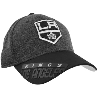 Los Angeles Kings Reebok Gray Center Ice Playoff Structured Flex Fit Hat (Adult L/XL)
