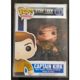 Star Trek TOS Captain Kirk Funko POP Autographed by William Shatner