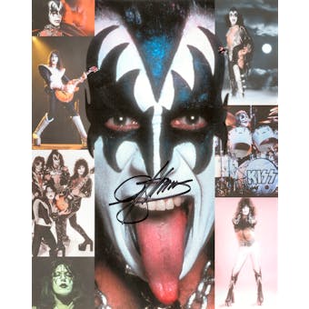 Gene Simmons Autographed KISS 8x10 Photo (Butterfields Auction COA)
