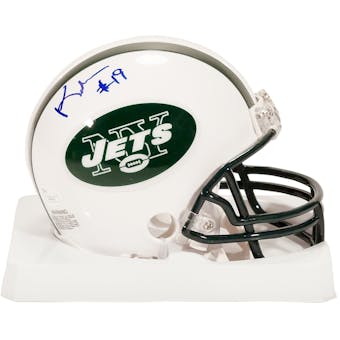 Keyshawn Johnson Autographed New York Jets Mini Helmet (JSA)