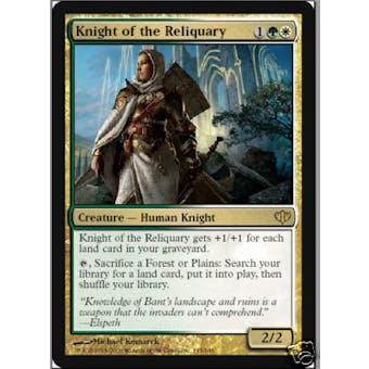 Magic the Gathering Conflux Single Knight of the Reliquary - SLIGHT PLAY (SP)