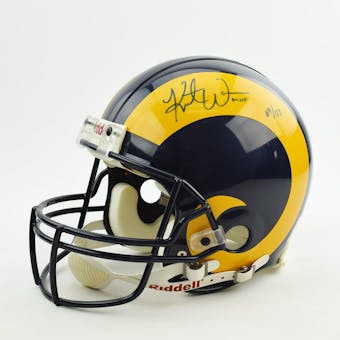 Kurt Warner St. Louis Rams UDA Autographed Pro Line Helmet w/ MVP Inscription LE 69/113