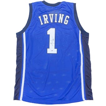 Kyrie Irving Autographed Duke University Blue Basketball Jersey (PSA)