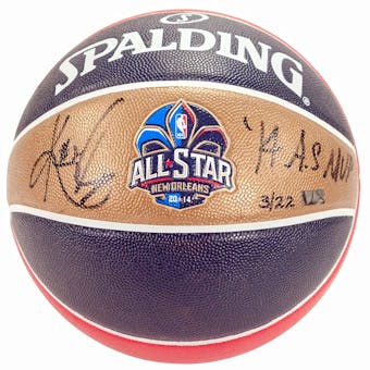 Kyrie Irving Autographed Replica Spalding All Star Basketball w/MVP (Panini Authentics)