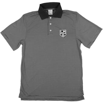 Los Angeles Kings Level Wear Dunhill Black Performance Polo (Adult Large)