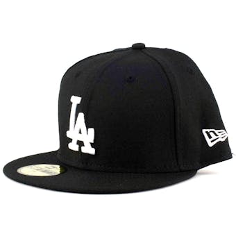 Los Angeles Dodgers New Era 59Fifty Fitted Black Hat (7 1/4)
