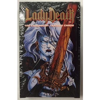 Chaos Lady Death Chromium Trading Cards Box (1994 Krome Productions)