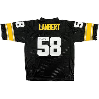 Jack Lambert Autographed Pittsburgh Steelers Throwback Football Jersey (Tristar)