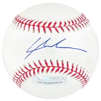 Lars Anderson Autographed Baseball (Stained) (DACW COA)