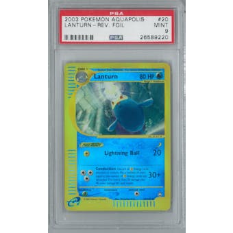 Pokemon Aquapolis Lanturn 20/147 Reverse Foil PSA 9