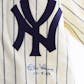 Don Larsen New York Yankees UDA Autographed Official Mitchell & Ness Jersey With 10-8-56 Inscription