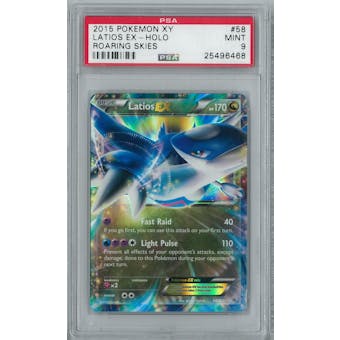 Pokemon XY Roaring Skies Latios EX 58/108 Holo Rare PSA 9