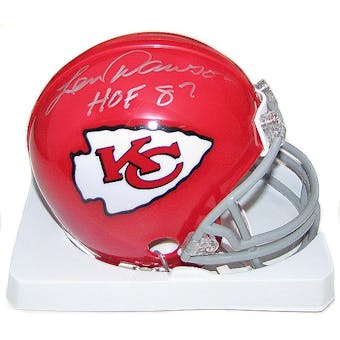 Len Dawson Autographed Kansas City Chiefs Mini Helmet
