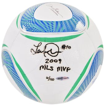 Landon Donovan Autographed Match Ball Inscribed ""2009 MLS MVP"" UDA #006/110