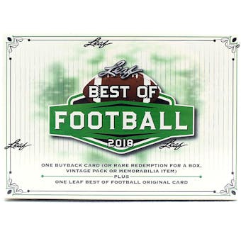 2018 Leaf Best Of Football Hobby Box