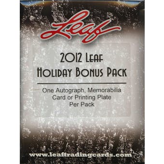 2012 Leaf Holiday Bonus Pack