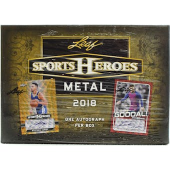 2018 Leaf Metal Sports Heroes Hobby Box