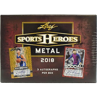 2018 Leaf Metal Sports Heroes Hobby Jumbo Box