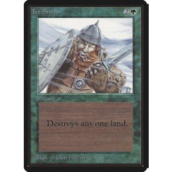 Magic the Gathering Beta Ice Storm HEAVILY PLAYED (HP)