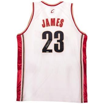 LeBron James Autographed Cleveland Cavaliers Authentic 2003 Home Jersey (UDA)