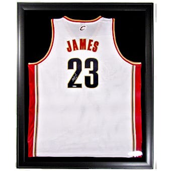 LeBron James Autographed and Framed Cavaliers Authentic Home Jersey UDA COA