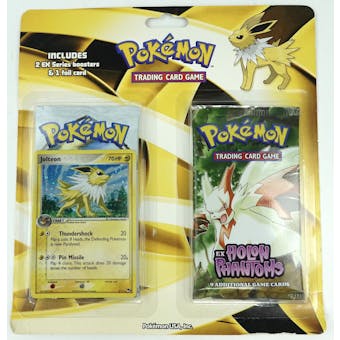 Pokemon 2006 Holiday 2-Booster Blister Pack Yellow Jolteon (Ex Legend Maker and Ex Holon Phantoms)