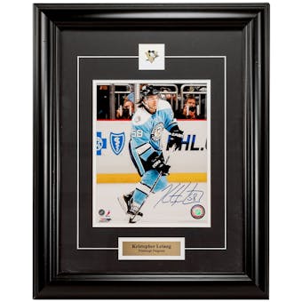 Kris Letang Autographed Framed Pittsburgh Penguins Winter Classic 8x10 Photo (Frameworth)