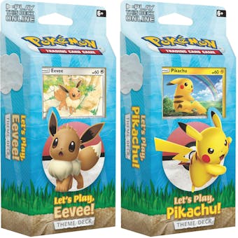 Pokemon Let's Play, Pikachu! Let's Play, Eevee! Theme Deck Set of 2