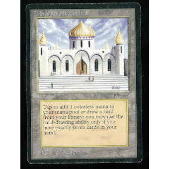 Magic the Gathering Arabian Nights Single Library of Alexandria - MODERATE/HEAVY PLAY (MP/HP)