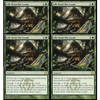 Magic the Gathering Modern Masters PLAYSET 4x Life from the Loam - NEAR MINT (NM)